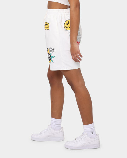 Loiter Freedom Multi Logo Shorts Off White