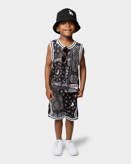 Lil Hommé Kid's BU Basketball Shorts Black