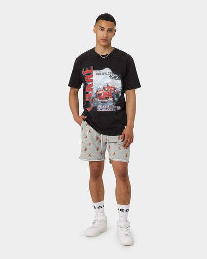 Carre Ament Repeat Rugueux Shorts Grey Marle