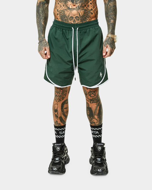 Saint Morta Icarus Vintage Running Shorts Dark Green