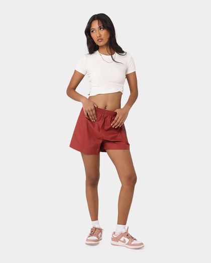 Nike Women's Nike Sportswear Woven Leopard High-Waisted Shorts Cedar/Metallic