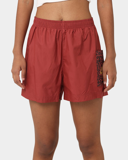 Nike Women's Nike Sportswear Woven Leopard High-Waisted Shorts Cedar/Metallic