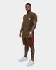 Saint Morta Envogue All-Star Woven Shorts Khaki/Red