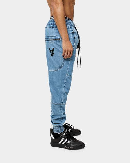 The Anti Order Denim Component Joggers Light Blue/Black