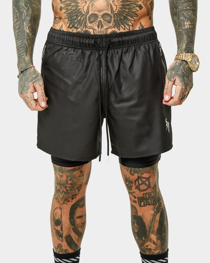 Saint Morta Icarus Athletic Shorts Black