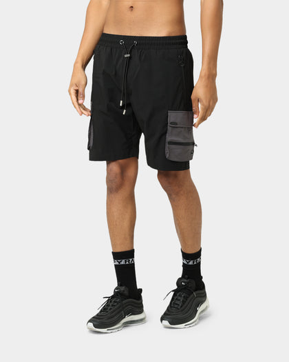 Pyra Nero Cargo Shorts Black