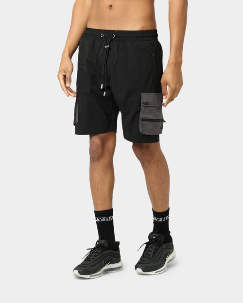Pyra Nero Cargo Shorts Black