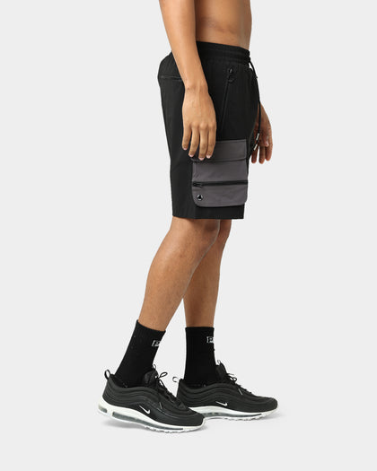 Pyra Nero Cargo Shorts Black