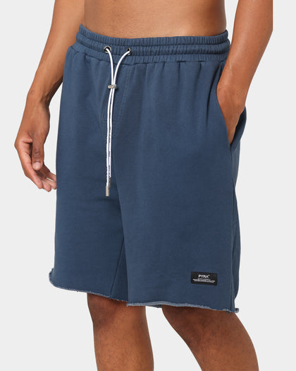 PYRA Raw Slouch Shorts Navy