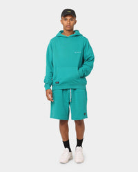 PYRA Raw Slouch Shorts Teal