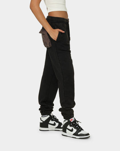 EN ES Utility Washed Sweat Pants Vintage Black