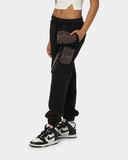 EN ES Utility Washed Sweat Pants Vintage Black