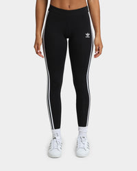 Adidas Women's 3 Stripe Tights Black