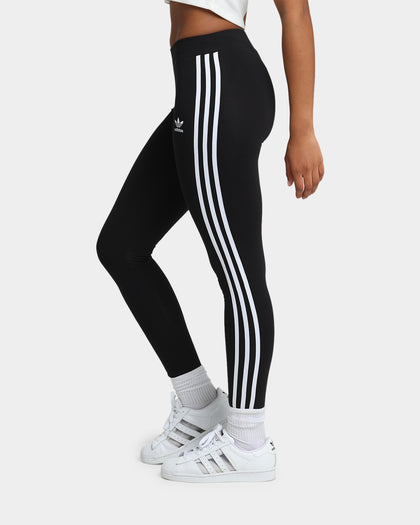 Adidas Women's 3 Stripe Tights Black