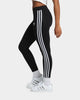 Adidas Women's 3 Stripe Tights Black