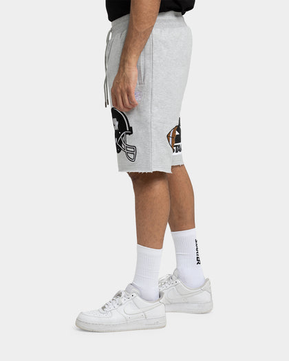 Starter Football Track Shorts Grey Marle
