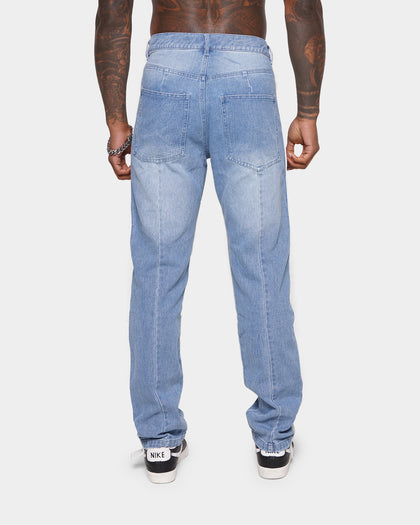 XXIII Padua White Stripe Jeans Blue