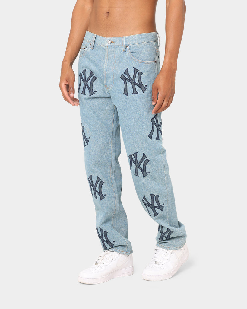 Supreme Supreme X New York Yankees Regular Jeans Washed Blue 