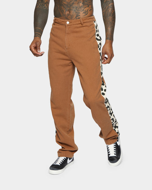 XXIII Jelani Side Panel Pants Brown/Leopard