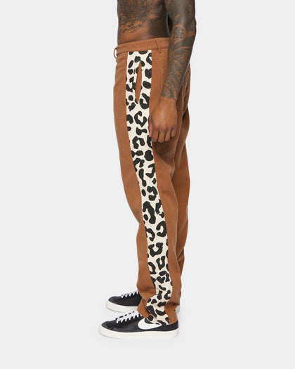 XXIII Jelani Side Panel Pants Brown/Leopard