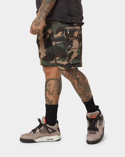 Saint Morta Desolation Cargo Shorts Woodland Camo