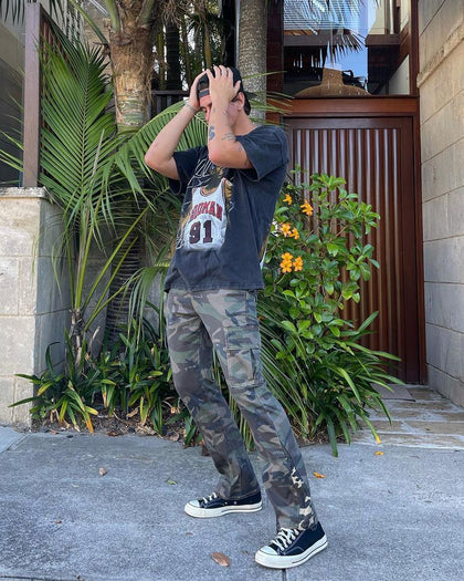 XXIII Albus Flared Camo Cargo Pants Camo