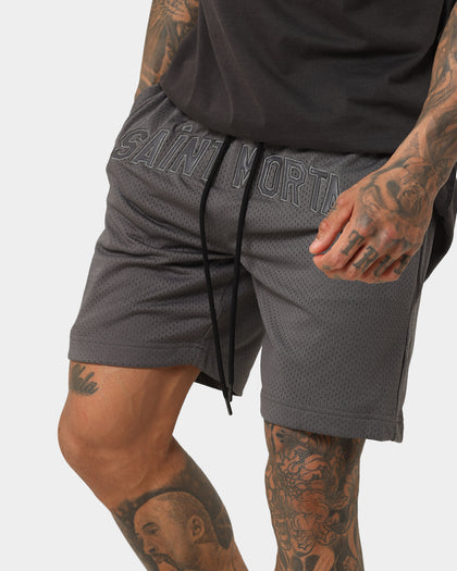 Saint Morta Kingdom Basketball Shorts Dark Grey