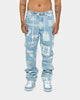 BEENTRILL Logo All Over Denim Jeans Blue