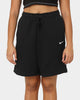 Nike Women's Nike Sportswear Essentials Fleece High-Rise Shorts Black/White