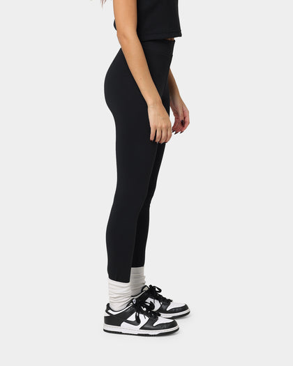 Nike Women's Sportswear Swoosh High-Rise Leggings Black/Black/White