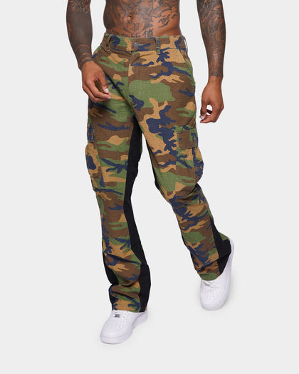 XXIII Zaim Camo Flare Jeans Camo/Black