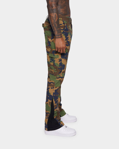 XXIII Zaim Camo Flare Jeans Camo/Black
