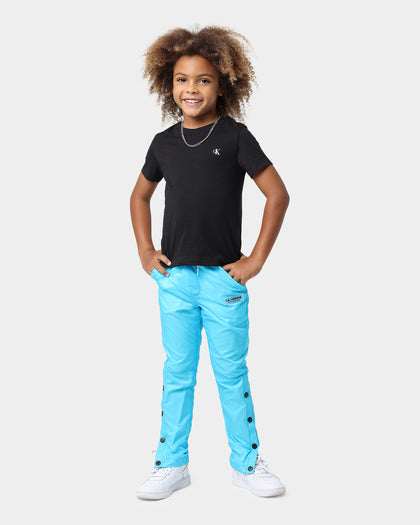 Lil Homme Kids' LH RW Snap Track Pants Baby Blue