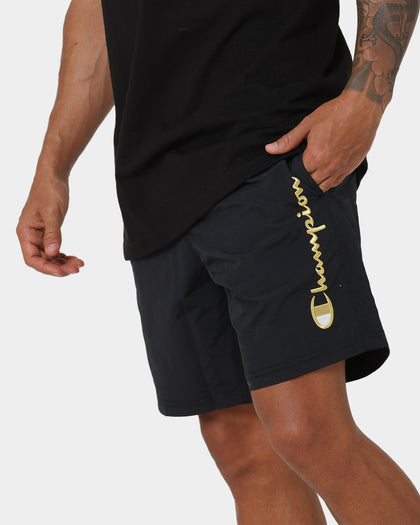 Champion LFS Nylon Shorts Black/Gold