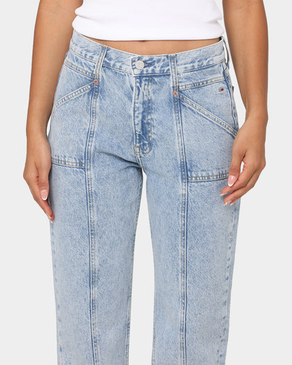 Tommy Jeans Women's Harper Mid Rise Pocket Ankle Jeans Denim Light