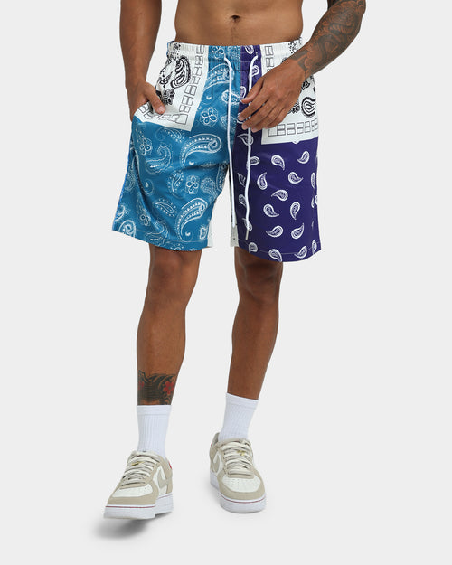 XXIII Cavan Mixed Paisley Shorts Blue