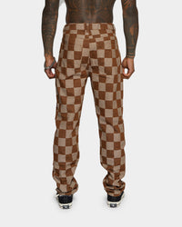 XXIII Kinsale Brown Check Jeans Brown