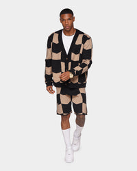 XXIII Meda Check Shorts Black/Beige