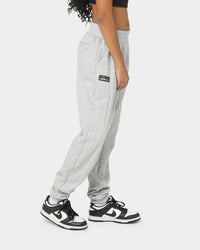 PYRA Women's Quilt Track Pants Grey Marle