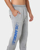 Majestic Athletic Los Angeles Dodgers Solarised Contrast Logo Track Pants Warm Grey