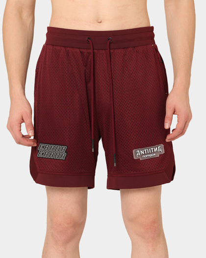 The Anti Order Oblivion Basketball Shorts Dark Burgundy