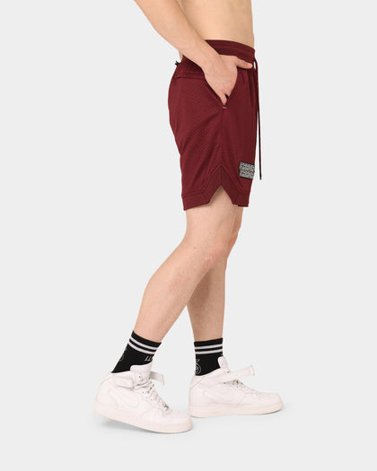 The Anti Order Oblivion Basketball Shorts Dark Burgundy