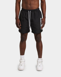 Majestic Athletic Las Vegas Raiders Chrome Font Beach Shorts Black