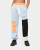 BEENTRILL Patchwork Sweat Pants Blue/Orange