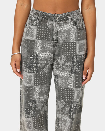 XXIII Women's Haimi Paisley Jeans Black