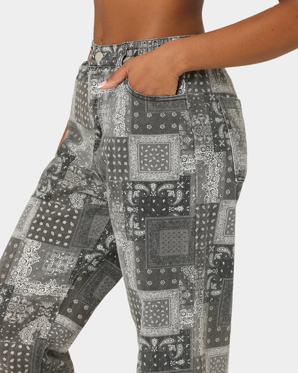 XXIII Women's Haimi Paisley Jeans Black