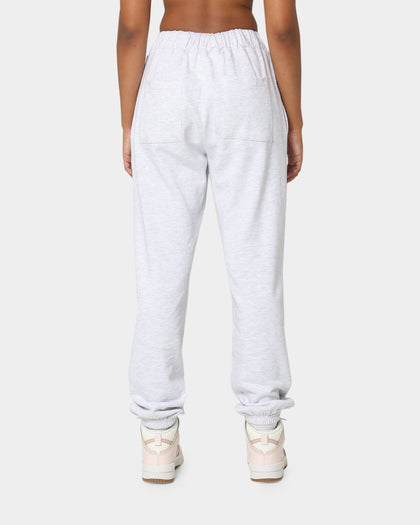 X-Girl Women's Mills Logo Track Pants Snow Marle