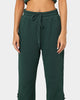 EN ES Women's Mason Lace Up Track Pants Deep Teal