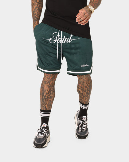 Saint Morta Saviour Mesh Basketball Shorts Stadium Green