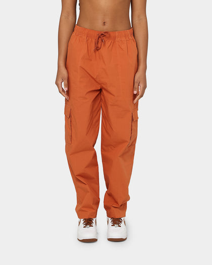 OBEY Women's Sunny Poplin Cargo Pants Bombay Brown
